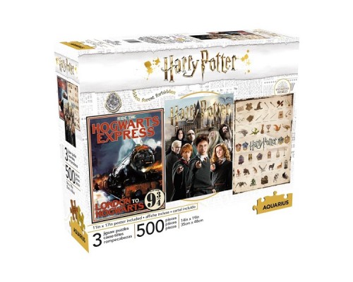 Casse-tête Harry Potter Ensemble de 3 X 500 mcx